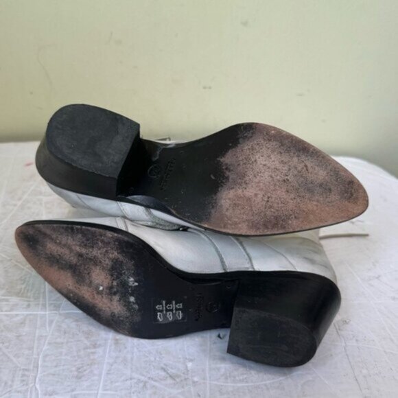 AllSaints Katy Leather Zip Buckle Lace Up Moto Western Heel Boots Festival Shoe - Picture 12 of 16